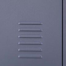 STEELEN Μεταλλική Ντουλάπα - Φοριαμός (Locker) 90x45x190cm 15 Ντουλάπια Πάχος 0.4mm με Ρυθμιζόμενα Πόδια 54kg Ανθρακί Ματ