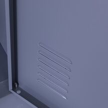 STEELEN Μεταλλική Ντουλάπα - Φοριαμός (Locker) 90x45x190cm 15 Ντουλάπια Πάχος 0.4mm με Ρυθμιζόμενα Πόδια 54kg Ανθρακί Ματ
