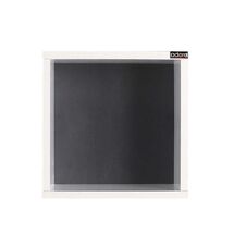 Ράφι Τοίχου Διακοσμητικό Κουτί 33x19x33cm Ξύλινο Λευκό Γυαλιστερό 3.11kg RAF033DD