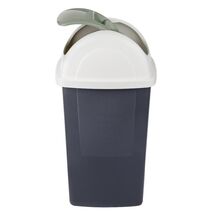 BAMA Κάδος Απορριμμάτων 65lt 35x39x77cm 1.75kg Πλαστικός Επαγγελματικός/Οικιακός με Παλλόμενο Καπάκι Γκρι-Πράσινο