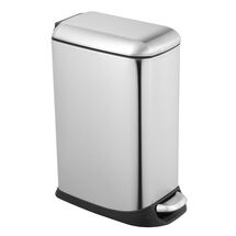 VESTA Κάδος Απορριμμάτων 12lt SOFT CLOSE 20.5x34.5x46cm με Πεντάλ και Εσωτερικό Κάδο 2.47kg INOX Μatte
