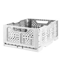 BAMA Ιταλίας Τελάρο Πολλαπλών Χρήσεων 40x30x17cm Πτυσσόμενο/Στοιβαζόμενο Χωρητικότητα 20lt Πλαστικό 0.55kg Κρεμ με Λαβές