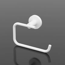 TEKNO-TEL Χαρτοθήκη WC 15x6x9cm Αλουμινίου Λευκή Matte