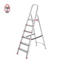 VESTA Σκάλα Αλουμινίου 5+1 Σκαλιά 47.5x110x166cm Αντοχή 150kg Βάρος 3.93kg με Ιμάντα