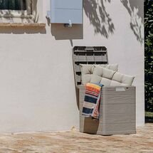 TOOMAX Ιταλίας Πλαστικό Μπαούλο 42.5x45x50cm 90lt 2.7kg MULTIBOX WOODY'S LINE WARM GREY