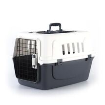 VESTA Κλουβί Μεταφοράς Κατοικίδιου 46.5x30x29cm PetTransport 1 Πλαστικό Λευκό Πάγου - Ραφ