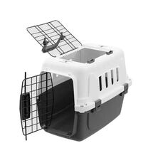 VESTA Κλουβί Μεταφοράς Κατοικίδιου 46.5x30x29cm PetTransport 1 Πλαστικό Λευκό Πάγου - Ραφ