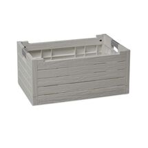 TOOMAX Ιταλίας Τελάρο Πολλαπλών Χρήσεων 59x39x28cm Πτυσσόμενο Χωρητικότητα 50lt Αντοχή 60kg Πλαστικό Όψη Ξύλου 2.37kg Γκρι FLORIDA