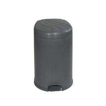 Κάδος Μπάνιου Πεντάλ 10lt Ø24.3x33.5cm Εσωτερικό Κάδο Ø20x26.5cm 6lt Πλαστικό Ανθρακί Φαντασία Ελλάδας
