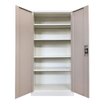 STEELEN Μεταλλική Ντουλάπα 70x40x171cm Πάχους 0.6mm/0.8mm (πάτωμα) ΧΩΡΙΣ ΠΟΔΙΑ Γαλβανιζέ με 4 Ράφια - 5 Αποθηκευτικοί Χώροι Taupe-Μπεζ