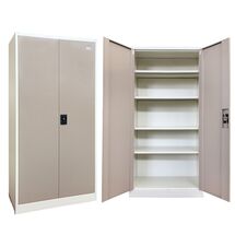 STEELEN Μεταλλική Ντουλάπα 70x40x171cm Πάχους 0.6mm/0.8mm (πάτωμα) ΧΩΡΙΣ ΠΟΔΙΑ Γαλβανιζέ με 4 Ράφια - 5 Αποθηκευτικοί Χώροι Taupe-Μπεζ