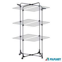 FILPLAST Απλώστρα Τηλεσκοπική 72x72x136cm 3 Επιπέδων Μεταλλική Τροχήλατη 34m Άπλωμα Βάρος 4.7kg MAGNETIC 34 Ιταλίας