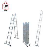 VESTA Πολυμορφική Σκάλα Αλουμινίου 4Χ5 70x278cm MAX Ύψος 5.82m MAX Αντοχή 150kg Πιστοποιήση EN131