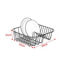 TEKNO-TEL Πιατοθήκη Γούρνας 34x33x11cm με 10 Θέσεις Πιάτων Επινικελωμένο Ατσάλι (NICKEL)