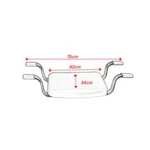 Κάθισμα-Σκαμπό Μπανιέρας 75x34x16cm MAX Αντοχή 150kg Αλουμίνιο-Πλαστικό Λευκό