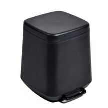 Κάδος Μπάνιου με Πεντάλ 7lt 24x26x31.2cm με Εσωτερικό Κάδο 1.01kg Πλαστικό SOFT CLOSE Μαύρο Ελλάδας