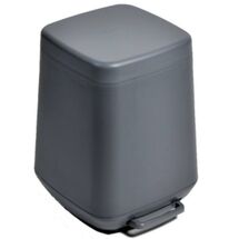 Κάδος Μπάνιου με Πεντάλ 7lt 24x26x31.2cm με Εσωτερικό Κάδο 1.01kg Πλαστικό SOFT CLOSE Ανθρακί Ελλάδας
