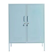 STEELEN COLOR Μεταλλική Ντουλάπα 80x40x90cm Πάχους 0.7mm Εσωτερικού Χώρου με Πόδια Baby Blue