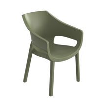 TOOMAX LUNA Καρέκλα Κήπου Στοιβαζόμενη 60.5x61x83.5cm Βάρος 3.52kg Sage Green Ιταλίας