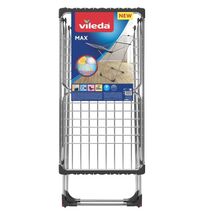 VILEDA MAX Απλώστρα Ρούχων από Ανοξείδωτο Χάλυβα και Αλουμίνιο 172x56x117cm Τρίφυλλη MAX Άπλωμα 20m Βάρος 2.8kg Γερμανίας