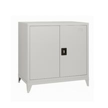 STEELEN LITE Μεταλλική Ντουλάπα 90x40x100cm Πάχους 0.4mm με 1 ΡάφΙ και Ρυθμιζόμενα Πόδια - 3 Αποθηκευτικοί Χώροι