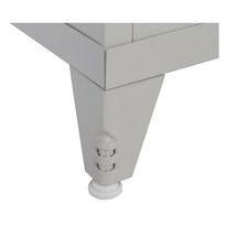 STEELEN LITE Μεταλλική Ντουλάπα 70x40x180cm Πάχους 0.4mm με 4 Ράφια και Ρυθμιζόμενα Πόδια - 5 Αποθηκευτικοί Χώροι