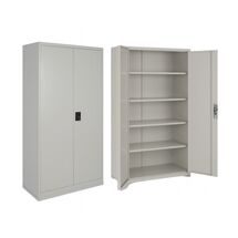 STEELEN LIGHT SERIES Μεταλλική Ντουλάπα 90x40x180cm Πάχους 0.4m με 4 Ράφια ΧΩΡΙΣ ΠΟΔΙΑ  - 5 Αποθηκευτικοί Χώροι
