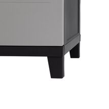 TOOMAX Ιταλίας MOB PRIME Πλαστική Ντουλάπα 66x40x88cm 5.64kg με Ράφια και Πόδια  MAX Αντοχή 15kg Μαύρο
