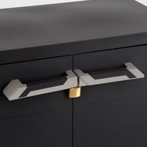 TOOMAX Ιταλίας MOB PRIME Πλαστική Ντουλάπα 66x40x88cm 5.64kg με Ράφια και Πόδια  MAX Αντοχή 15kg Μαύρο