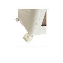 VESTA Πλαστική Ντουλάπα Αποθήκευσης 4όροφη 60x34x133cm 7.5kg με Ημιδιάφανα Πορτάκια και Ροδάκια