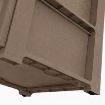 ARTPLAST Ιταλίας Συρταριέρα Πλαστική 3όροφη 39x38.5x60cm SNAPPY  Γκρι Καφέ