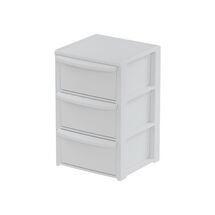 ARTPLAST Ιταλίας Συρταριέρα Πλαστική 3όροφη 39x38.5x60cm SNAPPY  Λευκή