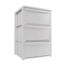 ARTPLAST Ιταλίας Συρταριέρα Πλαστική 3όροφη 39x38.5x60cm SNAPPY  Λευκή