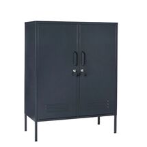 STEELEN COLOR Μεταλλική Ντουλάπα 80x40x90cm Πάχους 0.4mm Εσωτερικού Χώρου με Πόδια Slate Grey