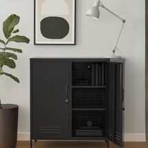 STEELEN COLOR Μεταλλική Ντουλάπα 80x40x90cm Πάχους 0.4mm Εσωτερικού Χώρου με Πόδια Slate Grey