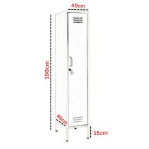 STEELEN COLOR Μεταλλική Ντουλάπα 40x45x190cm Πάχους 0.4mm Εσωτερικού Χώρου με Πόδια Pastel Green
