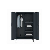 STEELEN COLOR Μεταλλική Ντουλάπα 90x55x190cm Πάχους 0.4mm Εσωτερικού Χώρου με Πόδια Slate Grey