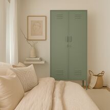 STEELEN COLOR Μεταλλική Ντουλάπα 90x55x190cm Πάχους 0.4mm Εσωτερικού Χώρου με Πόδια Pastel Green