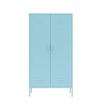 STEELEN COLOR Μεταλλική Ντουλάπα 90x55x190cm Πάχους 0.4mm Εσωτερικού Χώρου με Πόδια Baby Blue