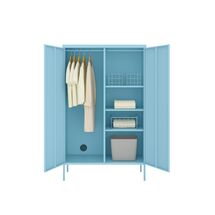 STEELEN COLOR Μεταλλική Ντουλάπα 90x55x190cm Πάχους 0.4mm Εσωτερικού Χώρου με Πόδια Baby Blue