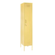 STEELEN COLOR Μεταλλική Ντουλάπα 40x45x190cm Πάχους 0.4mm Εσωτερικού Χώρου με Πόδια Butter Yellow