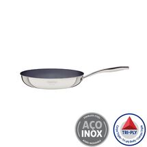 TRAMONTINA Τηγάνι Grano Induction Ø31.6x9cm 3.4L Tri-Ply Body Ανοξείδωτο Ατσάλι με Γραφίτη Κεραμική Επίστρωση 1.42kg