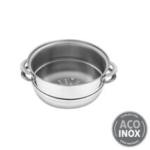 TRAMONTINA Ατμομάγειρας Εστίας Ø16x9cm 1.6lt Ανοξείδωτο Ατσάλι με Λαβές 0.35kg