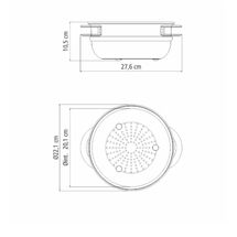 TRAMONTINA Ατμομάγειρας Εστίας Ø22x10.5cm 3.2L Ανοξείδωτο Ατσάλι με Λαβές 0.54kg