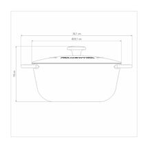 TRAMONTINA Μαντεμένια Κατσαρόλα Trento Induction Ø28cm 6lt με Εμαγιέ Εξωτερικό & Αντικολλητική Επίστρωση Starflon Excellent 5.3kg