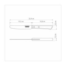 Μαχαίρι Γενικής Χρήσης TRAMONTINA Polywood Ανοξείδωτο 11.5cm (5") με Κόκκινη Ξύλινη Λαβή