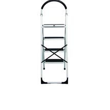 VESTA Σκαλοσκαμπό Μεταλλικό 47.5x83.5x142cm με 4 Σκαλιά MAX Αντοχή Βάρους 150kg Βάρος 8.7kg DELUXE Λευκό