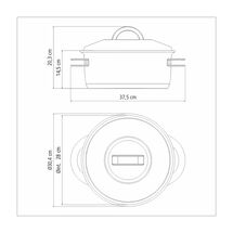 TRAMONTINA Κατσαρόλα Βαθιά Solar Induction Ø28x20.3cm 8.4lt Ανοξείδωτο Ατσάλι με Τριπλή Βάση & Καπάκι 2.9kg