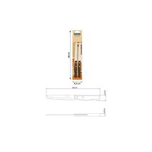 TRAMONTINA Traditional Σετ Μαχαίρια Φρούτων 2 Τεμαχίων με Λεπίδες Stainless Steel & Λαβές από Φυσικό Ξύλο