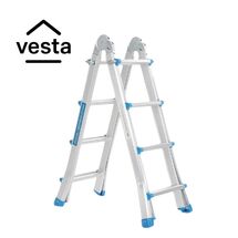 VESTA Σκάλα Αλουμινίου Επαγγελματική 4x4 Σκαλιά Multiuse Μέγιστο Ύψος 398 εκατοστά Αντοχή 150kg Βάρος 9.9kg με Πιστοποίηση EN131